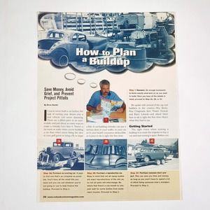 "How To Plan A Buildup" 8-Page Pictorial Print Article '01 Rod & Custom 8.5"x11"